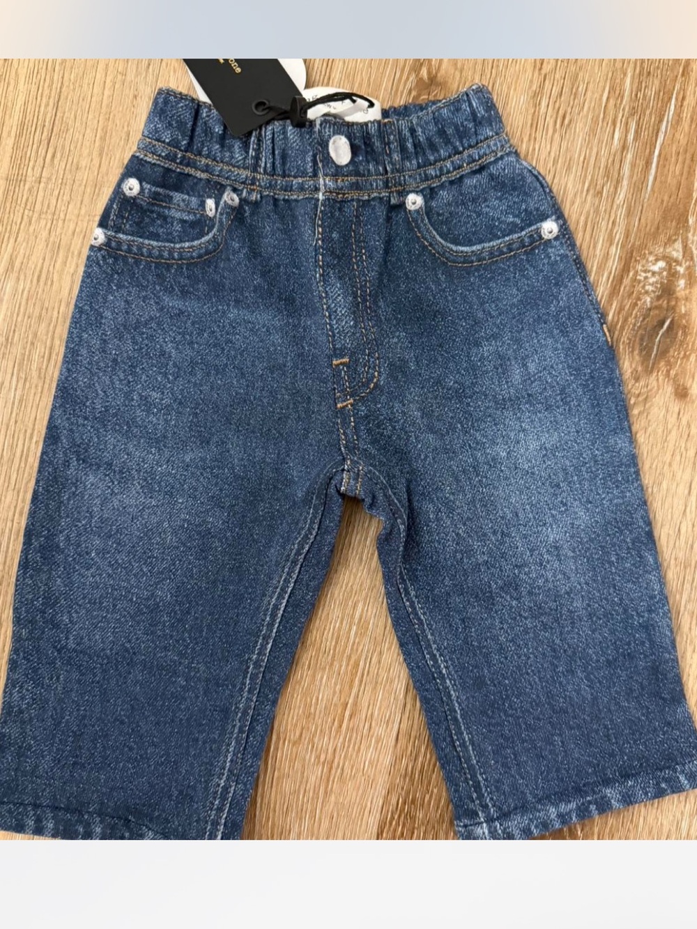 rag & bone Kids Elastic Waist Denim Jeans - Dark Blue